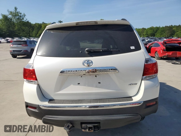 2012 Toyota Highlander Limited with VIN 5TDDK3EH4CS157298, listed as a Copart auction lot 55071475 with 169,477 mi miles and Salvage title. Bid and sale history available at DreamBid. Image 6.