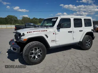 2021 Jeep Wrangler Unlimited Rubicon z VIN 1C4HJXFN1MW749453, wystawiony jako Copart lot #58394975 z przebiegiem 23 394 mil mil oraz Czysty tytuł • Clean title. Historia ofert i sprzedaży dostępna na DreamBid. Obrazek 1.