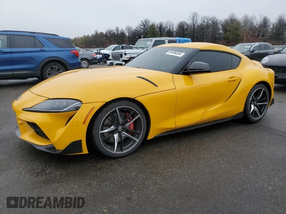 2022 Toyota GR Supra 3.0 with VIN WZ1DB0C04NW050543, listed as a Copart auction lot 84496354 with 20,169 mi miles and Clean Title. Bid and sale history available at carsss.com. Image 1.