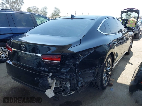 2019 Lexus LS 500 with VIN JTHC51FF6K5005658, listed as a IAAI auction lot 42593636 with 99,055 mi miles and . Bid and sale history available at DreamBid. Image 4.