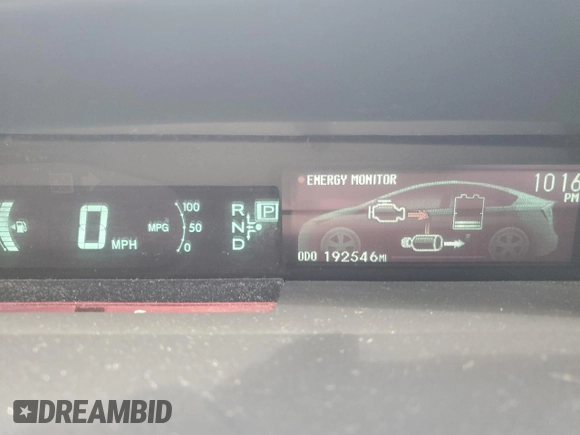 2012 Toyota Prius One z VIN JTDKN3DU8C1588575, wystawiony jako Copart lot #54413975 z przebiegiem 192 546 mil mil oraz Szkoda całkowita • Salvage title. Historia ofert i sprzedaży dostępna na DreamBid. Obrazek 9.