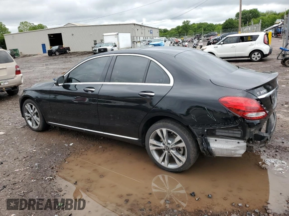 2018 Mercedes-Benz C 300 with VIN 55SWF4KB0JU280437, listed as a Copart auction lot 58002345 with 54,000 mi miles and Salvage title. Bid and sale history available at DreamBid. Image 2.