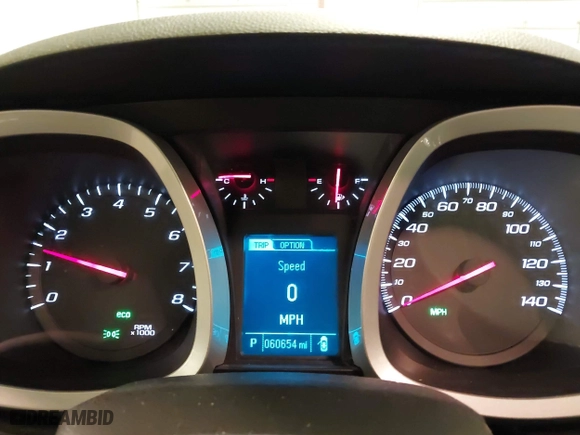 2013 Chevrolet Equinox LT with VIN 1GNALPEK5DZ126328, listed as a IAAI auction lot 41908095 with 60,654 mi miles. Bid and sale history available at carsss.com. Image 7.