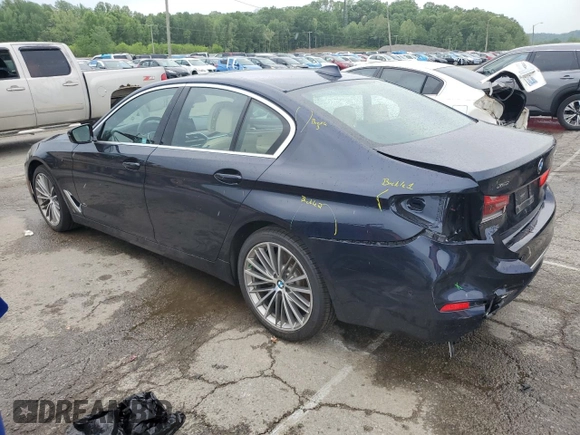 2019 BMW 5 Series 540i xDrive with VIN WBAJE7C55KWW20474, listed as a Copart auction lot 55219625 with 40,095 mi miles and Salvage title. Bid and sale history available at DreamBid. Image 2.