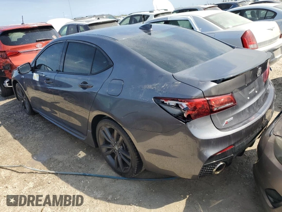2020 Acura TLX w/A-Spec Pkg with VIN 19UUB3F69LA001401, listed as a Copart auction lot 74666004 with 0 mi miles and Salvage Title. Bid and sale history available at carsss.com. Image 2.