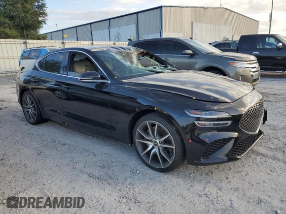 2022 Genesis G70 3.3T z VIN KMTG54TE6NU094854, wystawiony jako Copart lot #80251854 z przebiegiem Nie podano mil oraz Szkoda całkowita • Salvage title. Historia ofert i sprzedaży dostępna na DreamBid. Obrazek 4.