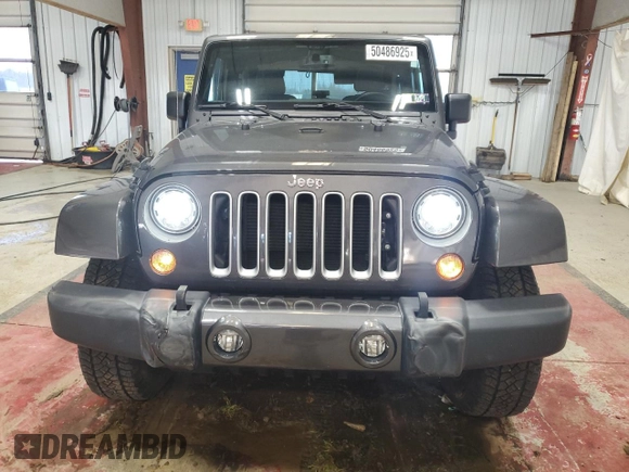 2018 Jeep Wrangler Sahara with VIN 1C4AJWBG3JL909722, listed as a Copart auction lot 50486925 with 45,104 mi miles and Salvage title. Bid and sale history available at DreamBid. Image 5.