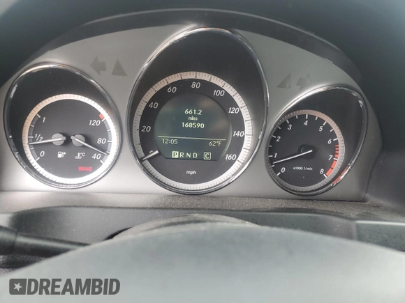 2010 Mercedes-Benz C 300 Sport with VIN WDDGF5EB5AR126331, listed as a Copart auction lot 59940775 with 168,590 mi miles and Salvage title. Bid and sale history available at DreamBid. Image 9.