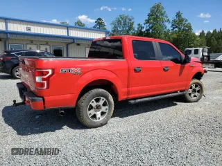 2019 Ford F-150 XL with VIN 1FTEW1E43KKE28982, listed as a Copart auction lot 58302285 with 101,707 mi miles and Salvage title. Bid and sale history available at DreamBid. Image 3.