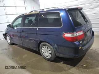 2005 Honda Odyssey LX with VIN 5FNRL38295B085368, listed as a Copart auction lot 47393075 with 250,011 mi miles and Salvage Title. Bid and sale history available at carsss.com. Image 2.
