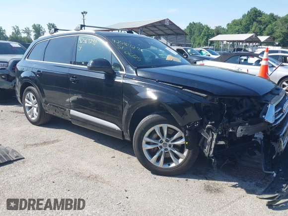 2019 Audi Q7 Premium Plus with VIN WA1LAAF77KD012284, listed as a IAAI auction lot 42587290 with 50,976 mi miles and . Bid and sale history available at DreamBid. Image 1.