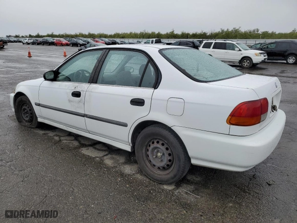 1996 Honda Civic DX with VIN 1HGEJ6628TL016028, listed as a Copart auction lot 82329494 with 158,084 mi miles and Salvage Title. Bid and sale history available at carsss.com. Image 2.