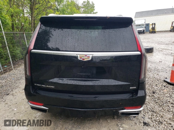 2021 Cadillac Escalade Premium Luxury with VIN 1GYS4BKL8MR446084, listed as a Copart auction lot 58173625 with 120,422 mi miles and Salvage title. Bid and sale history available at DreamBid. Image 6.