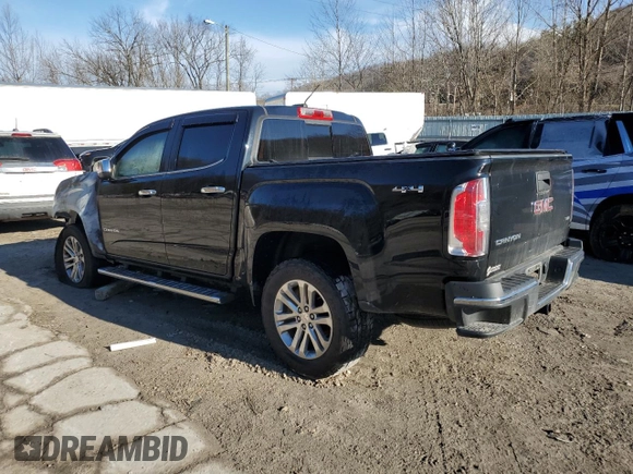 2016 GMC Canyon 4WD SLT with VIN 1GTP6DE15G1340013, listed as a Copart auction lot 45508015 with 0 mi miles and Salvage Title. Bid and sale history available at carsss.com. Image 2.