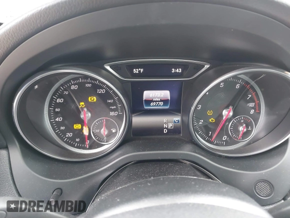 2019 Mercedes-Benz CLA with VIN WDDSJ4EB6KN757732, listed as a IAAI auction lot 41576672 with 69,770 mi miles. Bid and sale history available at carsss.com. Image 7.