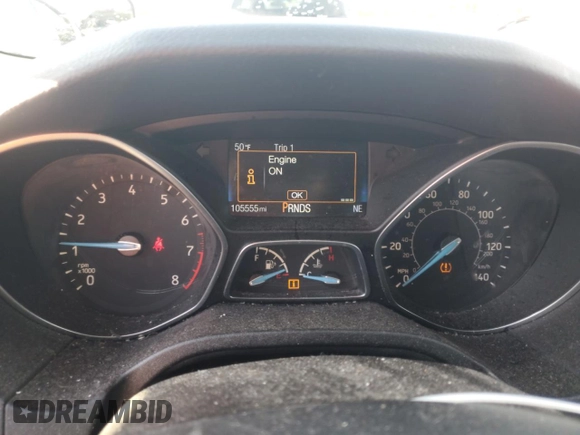 2015 Ford Focus SE with VIN 1FADP3F2XFL336419, listed as a Copart auction lot 52314705 with 105,555 mi miles and Salvage Title. Bid and sale history available at carsss.com. Image 9.