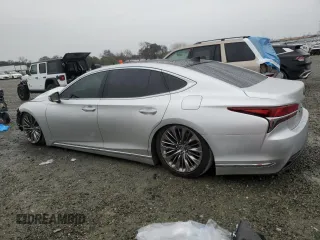 2018 Lexus LS with VIN JTHB5LFF4J5000481, listed as a Copart auction lot 43473675 with 47,437 mi miles and Salvage Title. Bid and sale history available at carsss.com. Image 2.