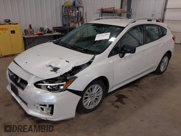 2017 Subaru Impreza Premium with VIN 4S3GTAD61H3727314, listed as a IAAI auction lot 42316108 with 111,215 mi miles and . Bid and sale history available at DreamBid. Image 18.