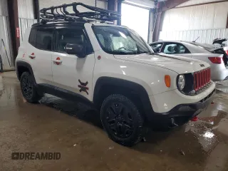 2018 Jeep Renegade Trailhawk with VIN ZACCJBCB0JPJ09456, listed as a Copart auction lot 62458045 with 56,003 mi miles and Salvage title. Bid and sale history available at DreamBid. Image 4.