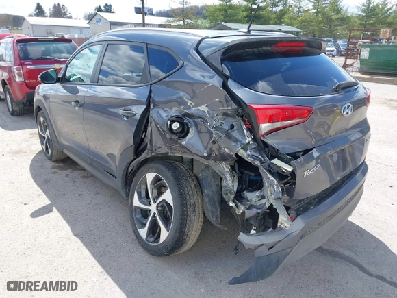2016 Hyundai Tucson Sport with VIN KM8J33A2XGU022633, listed as a IAAI auction lot 41990348 with 73,395 mi miles. Bid and sale history available at carsss.com. Image 6.
