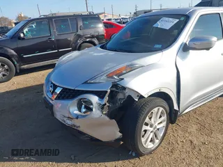 2015 Nissan Juke S with VIN JN8AF5MR8FT512836, listed as a IAAI auction lot 41143224 with 66,728 mi miles. Bid and sale history available at carsss.com. Image 6.