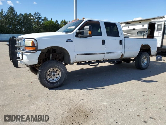 2000 Ford Super Duty F-250 XL with VIN 1FTNW21S9YEA11478, listed as a Copart auction lot 75907414 with 195,203 mi miles and Clean Title. Bid and sale history available at carsss.com. Image 1.