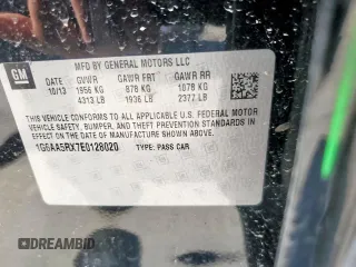 2014 Cadillac ATS Standard RWD with VIN 1G6AA5RX7E0128020, listed as a Copart auction lot 48492835 with 94,573 mi miles and Salvage title. Bid and sale history available at DreamBid. Image 12.