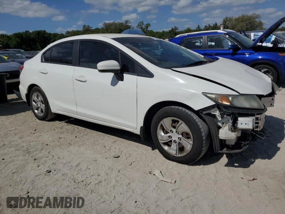2014 Honda Civic Sedan LX with VIN 19XFB2F50EE051256, listed as a Copart auction lot 55284985 with 148,871 mi miles and Salvage Title. Bid and sale history available at carsss.com. Image 4.