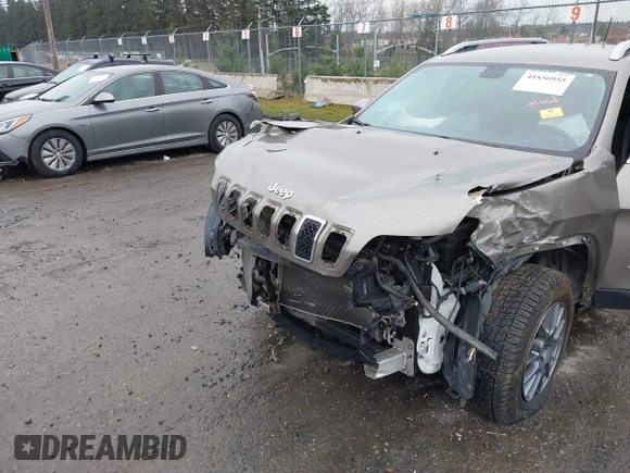 2019 Jeep Cherokee Latitude with VIN 1C4PJLCB5KD205495, listed as a IAAI auction lot 41856955 with Not Provided miles and . Bid and sale history available at DreamBid. Image 6.