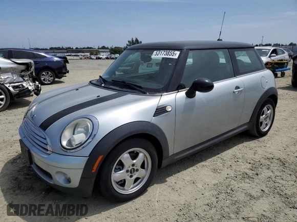 2010 MINI Hardtop with VIN WMWMF3C51ATZ22878, listed as a Copart auction lot 53173855 with 80,740 mi miles and Clean Title. Bid and sale history available at DreamBid. Image 1.