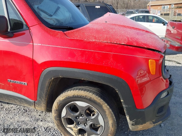 2018 Jeep Renegade Sport with VIN ZACCJBAB4JPJ63846, listed as a IAAI auction lot 41779614 with 66,725 mi miles. Bid and sale history available at carsss.com. Image 19.