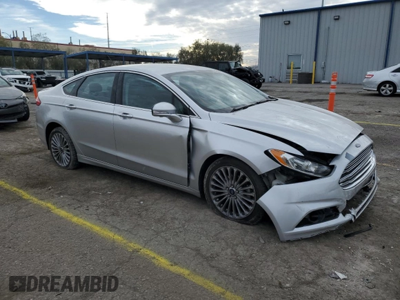 2014 Ford Fusion Titanium with VIN 3FA6P0K9XER164953, listed as a Copart auction lot 46131225 with 90,214 mi miles and Salvage Title. Bid and sale history available at DreamBid. Image 4.