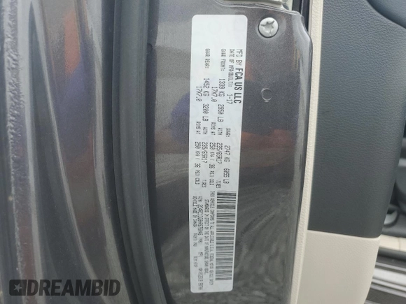 2017 Chrysler Pacifica Touring with VIN 2C4RC1DG8HR676046, listed as a Copart auction lot 57920745 with 100,164 mi miles and Salvage title. Bid and sale history available at DreamBid. Image 14.