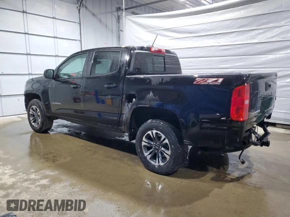 2021 Chevrolet Colorado 4WD Z71 z VIN 1GCGTDEN2M1112641, wystawiony jako Copart lot #55016135 z przebiegiem 79 992 mil mil oraz Szkoda całkowita • Salvage title. Historia ofert i sprzedaży dostępna na DreamBid. Obrazek 2.