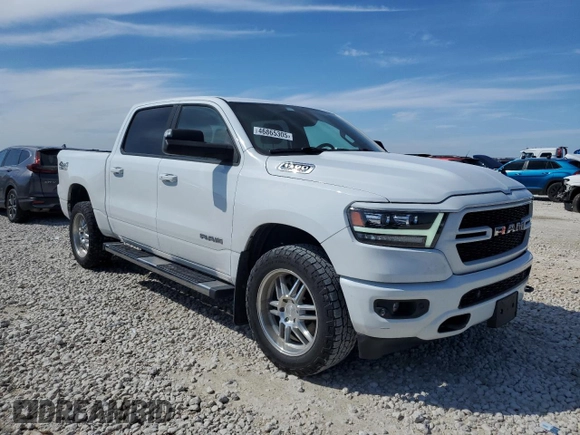 2020 Ram 1500 Big Horn with VIN 1C6SRFFM4LN204150, listed as a Copart auction lot 46865305 with 81,005 mi miles and Salvage Title. Bid and sale history available at carsss.com. Image 4.