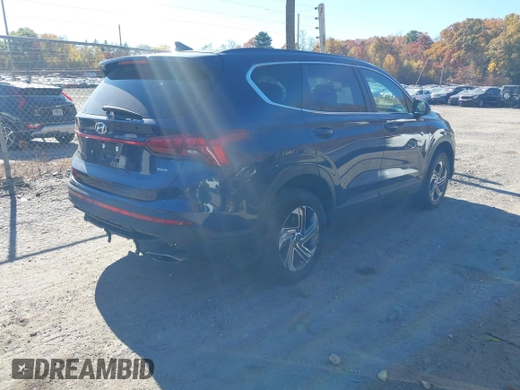2022 Hyundai Santa Fe SE with VIN 5NMS1DAJ5NH437424, listed as a IAAI auction lot 40666731 with 27,344 mi miles. Bid and sale history available at carsss.com. Image 4.