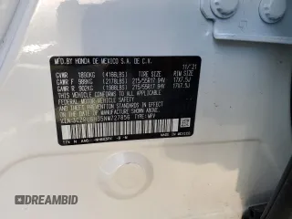 2022 Honda HR-V LX with VIN 3CZRU6H35NM727856, listed as a Copart auction lot 41042074 with 10,841 mi miles and Salvage Title. Bid and sale history available at carsss.com. Image 14.