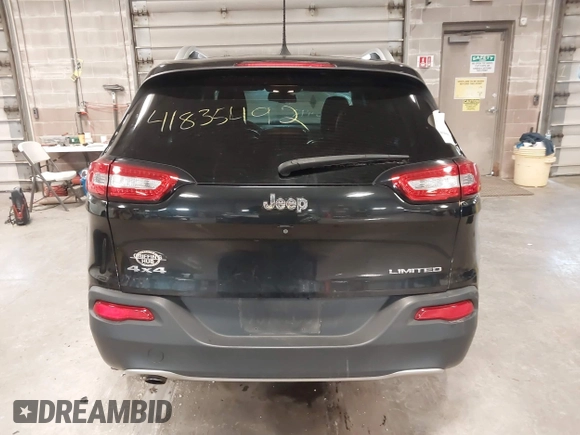 2016 Jeep Cherokee Limited with VIN 1C4PJMDB1GW304332, listed as a IAAI auction lot 41835492 with 84,567 mi miles. Bid and sale history available at carsss.com. Image 16.