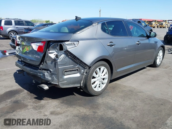 2014 Kia Optima EX z VIN 5XXGN4A72EG339786, wystawiony jako IAAI lot #42328516 z przebiegiem 103 035 mil mil oraz . Historia ofert i sprzedaży dostępna na DreamBid. Obrazek 4.
