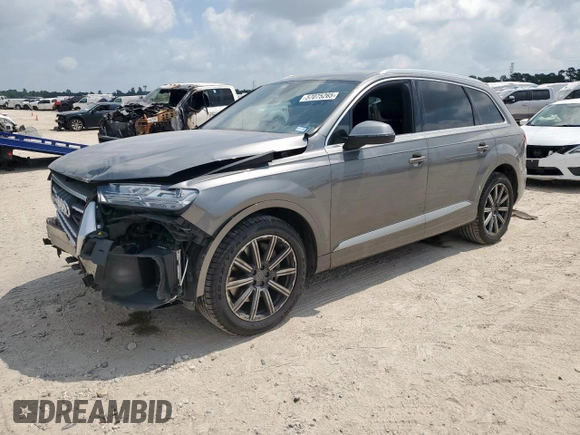 2018 Audi Q7 Premium Plus with VIN WA1LAAF72JD007959, listed as a Copart auction lot 57075265 with 83,380 mi miles and Salvage title. Bid and sale history available at DreamBid. Image 1.