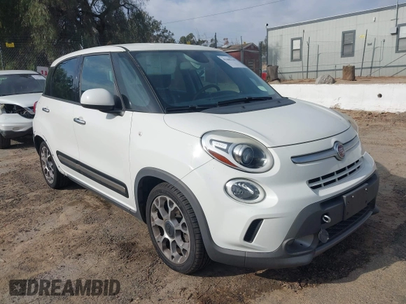 2014 FIAT 500L Trekking with VIN ZFBCFADHXEZ009425, listed as a IAAI auction lot 41465119 with 114,029 mi miles and . Bid and sale history available at DreamBid. Image 1.