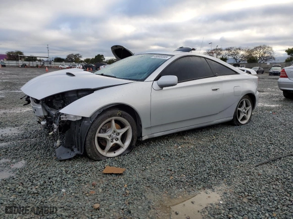 2000 Toyota Celica GTS with VIN JTDDY32T6Y0003113, listed as a Copart auction lot 48805555 with 203,495 mi miles and Salvage Title. Bid and sale history available at carsss.com. Image 1.