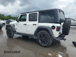 2022 Jeep Wrangler Unlimited Willys with VIN 1C4HJXDN9NW242045, listed as a Copart auction lot 59857985 with 34,970 mi miles and Salvage title. Bid and sale history available at DreamBid. Image 2.