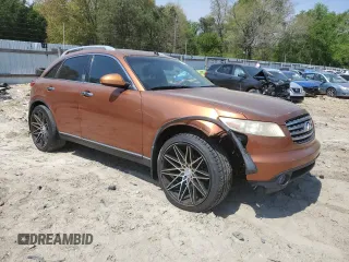 2004 Infiniti FX with VIN JNRAS08W54X224093, listed as a Copart auction lot 54013415 with 195,797 mi miles and Salvage Title. Bid and sale history available at DreamBid. Image 4.