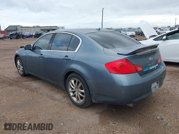 2008 Infiniti G35 Sedan Journey with VIN JNKBV61EX8M206632, listed as a IAAI auction lot 40984795 with 211,871 mi miles. Bid and sale history available at carsss.com. Image 3.