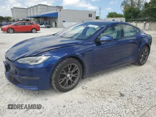 2021 Tesla Model S Long Range z VIN 5YJSA1E50MF452893, wystawiony jako Copart lot #54139865 z przebiegiem 56 410 mil mil oraz Szkoda całkowita • Salvage title. Historia ofert i sprzedaży dostępna na DreamBid. Obrazek 1.