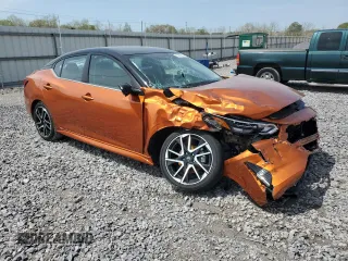 2025 Nissan Sentra SR with VIN 3N1AB8DV8SY228827, listed as a Copart auction lot 51458005 with 2,123 mi miles and Salvage Title. Bid and sale history available at DreamBid. Image 4.