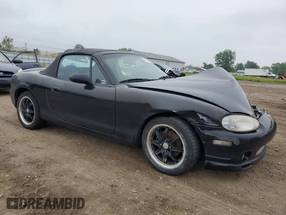 1999 Mazda MX-5 Miata with VIN JM1NB3531X0102616, listed as a Copart auction lot 59779415 with 194,494 mi miles and Salvage title. Bid and sale history available at DreamBid. Image 4.