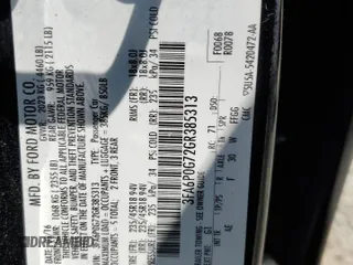 2016 Ford Fusion S with VIN 3FA6P0G72GR385313, listed as a Copart auction lot 63023895 with 168,420 mi miles and Salvage title. Bid and sale history available at DreamBid. Image 13.