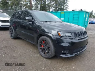 2017 Jeep Grand Cherokee SRT with VIN 1C4RJFDJ0HC790873, listed as a IAAI auction lot 41866806 with 37,785 mi miles. Bid and sale history available at carsss.com. Image 1.